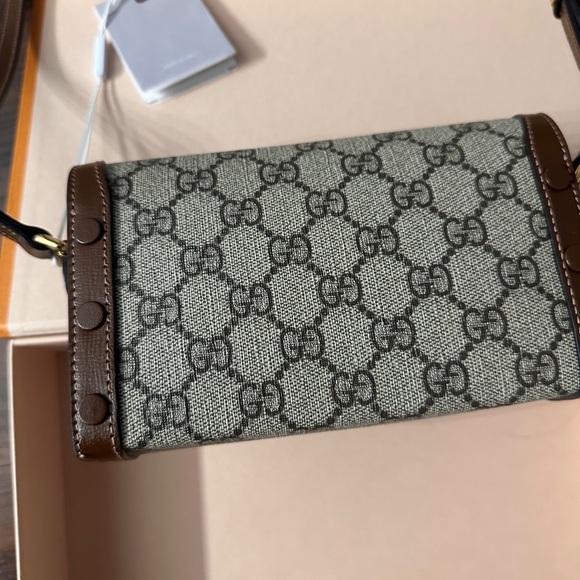 1955 Horsebit Gucci Brown and Tan Women's Bag - Picture 13 of 15